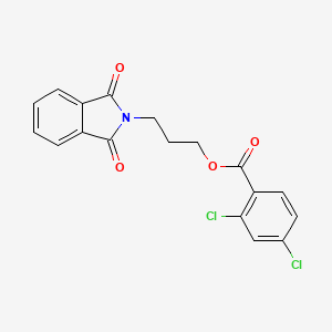 molecular formula C18H13Cl2NO4 B3831909 3-(1,3-dioxo-1,3-dihydro-2H-isoindol-2-yl)propyl 2,4-dichlorobenzoate 