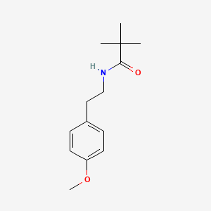 molecular formula C14H21NO2 B3831914 N-[2-(4-methoxyphenyl)ethyl]-2,2-dimethylpropanamide 
