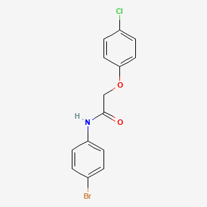 molecular formula C14H11BrClNO2 B3831931 N-(4-bromophenyl)-2-(4-chlorophenoxy)acetamide CAS No. 62095-59-4