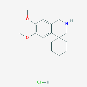 molecular formula C16H24ClNO2 B3831936 6',7'-dimethoxy-2',3'-dihydro-1'H-spiro[cyclohexane-1,4'-isoquinoline] hydrochloride 