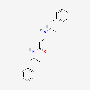 molecular formula C21H28N2O B3831987 N~1~,N~3~-bis(1-methyl-2-phenylethyl)-beta-alaninamide 