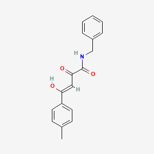 molecular formula C18H17NO3 B3832066 N-benzyl-2-hydroxy-4-(4-methylphenyl)-4-oxo-2-butenamide 
