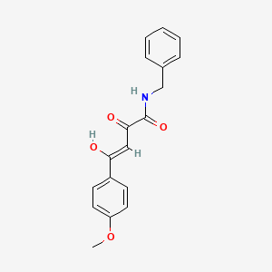 molecular formula C18H17NO4 B3832070 N-benzyl-2-hydroxy-4-(4-methoxyphenyl)-4-oxo-2-butenamide 