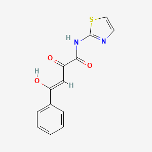 molecular formula C13H10N2O3S B3832083 2-hydroxy-4-oxo-4-phenyl-N-1,3-thiazol-2-yl-2-butenamide 