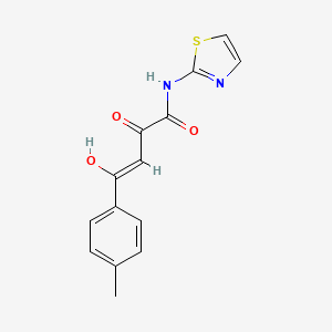molecular formula C14H12N2O3S B3832087 2-hydroxy-4-(4-methylphenyl)-4-oxo-N-1,3-thiazol-2-yl-2-butenamide 