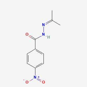 molecular formula C10H11N3O3 B3832099 N'-(1-methylethylidene)-4-nitrobenzohydrazide CAS No. 7462-05-7