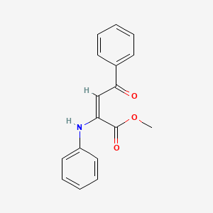 molecular formula C17H15NO3 B3832103 methyl 2-anilino-4-oxo-4-phenyl-2-butenoate 