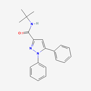 molecular formula C20H21N3O B3832116 N-(tert-butyl)-1,5-diphenyl-1H-pyrazole-3-carboxamide 