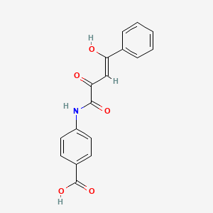 molecular formula C17H13NO5 B3832126 4-[(2-hydroxy-4-oxo-4-phenyl-2-butenoyl)amino]benzoic acid 