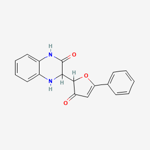 3-(3-oxo-5-phenyl-2,3-dihydro-2-furanyl)-3,4-dihydro-2(1H)-quinoxalinone