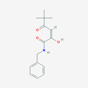 molecular formula C15H19NO3 B3832177 N-benzyl-2-hydroxy-5,5-dimethyl-4-oxo-2-hexenamide 