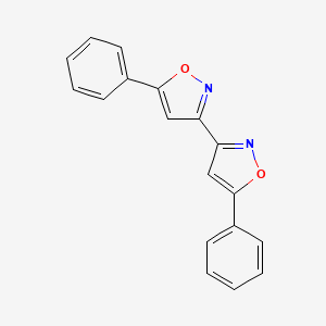 molecular formula C18H12N2O2 B3832183 5,5'-diphenyl-3,3'-biisoxazole CAS No. 6667-11-4