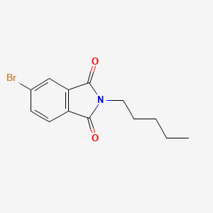molecular formula C13H14BrNO2 B3832203 5-bromo-2-pentyl-1H-isoindole-1,3(2H)-dione 