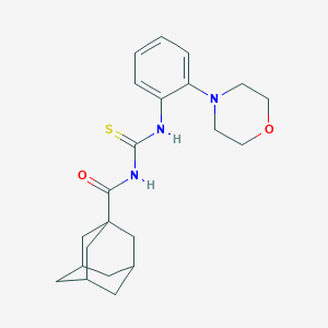 molecular formula C22H29N3O2S B383227 N-(1-adamantylcarbonyl)-N'-[2-(4-morpholinyl)phenyl]thiourea 
