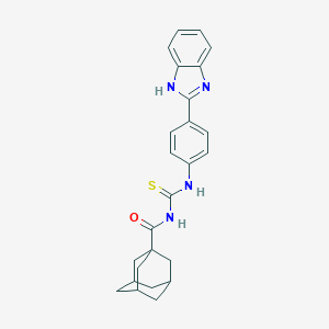 molecular formula C25H26N4OS B383228 N-[[4-(1H-benzimidazol-2-yl)phenyl]carbamothioyl]adamantane-1-carboxamide CAS No. 380441-92-9