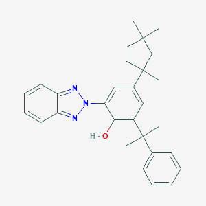 molecular formula C29H35N3O B038323 2-(2H-BENZOTRIAZOL-2-YL)-6-(1-METHYL-1-PHENYLETHYL)-4-(1,1,3,3-TETRAMETHYLBUTYL)PHENOL CAS No. 73936-91-1