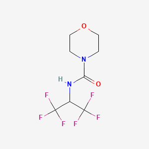 molecular formula C8H10F6N2O2 B3832333 N-[2,2,2-trifluoro-1-(trifluoromethyl)ethyl]-4-morpholinecarboxamide 