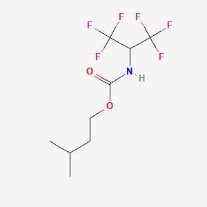3-methylbutyl [2,2,2-trifluoro-1-(trifluoromethyl)ethyl]carbamate