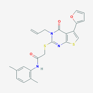 2-{[3-allyl-5-(2-furyl)-4-oxo-3,4-dihydrothieno[2,3-d]pyrimidin-2-yl]sulfanyl}-N-(2,5-dimethylphenyl)acetamide