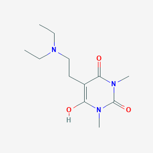 molecular formula C12H21N3O3 B3832419 5-[2-(diethylamino)ethyl]-6-hydroxy-1,3-dimethyl-2,4(1H,3H)-pyrimidinedione 