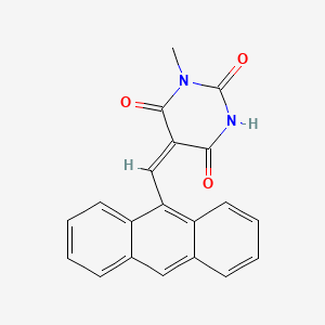 molecular formula C20H14N2O3 B3832448 5-(9-anthrylmethylene)-1-methyl-2,4,6(1H,3H,5H)-pyrimidinetrione 