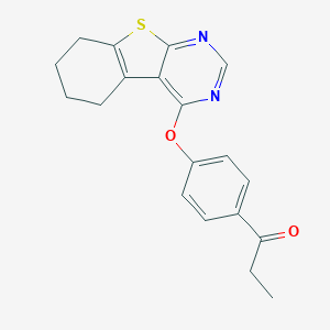 1-[4-(5,6,7,8-Tetrahydro[1]benzothieno[2,3-d]pyrimidin-4-yloxy)phenyl]propan-1-one