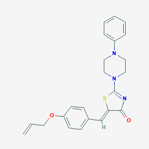 molecular formula C23H23N3O2S B383254 5-[4-(allyloxy)benzylidene]-2-(4-phenyl-1-piperazinyl)-1,3-thiazol-4(5H)-one 