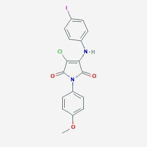 3-chloro-4-(4-iodoanilino)-1-(4-methoxyphenyl)-1H-pyrrole-2,5-dione