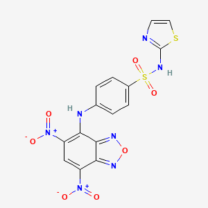 4-[(5,7-Dinitro-2,1,3-benzoxadiazol-4-YL)amino]-N-(1,3-thiazol-2-YL)benzene-1-sulfonamide