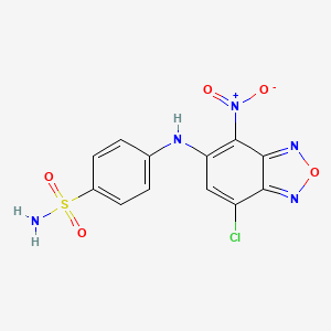 molecular formula C12H8ClN5O5S B3832640 4-[(7-chloro-4-nitro-2,1,3-benzoxadiazol-5-yl)amino]benzenesulfonamide 