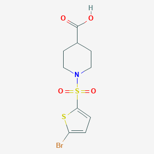 1-[(5-Bromothien-2-yl)sulfonyl]piperidine-4-carboxylic acid