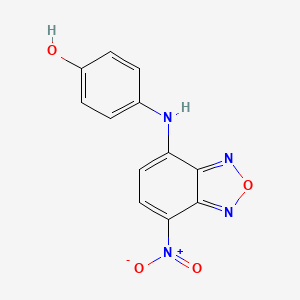 molecular formula C12H8N4O4 B3832676 4-[(7-nitro-2,1,3-benzoxadiazol-4-yl)amino]phenol 