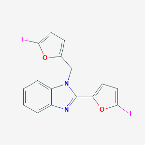 2-(5-iodo-2-furyl)-1-[(5-iodo-2-furyl)methyl]-1H-benzimidazole