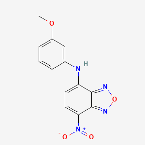 molecular formula C13H10N4O4 B3832697 N-(3-methoxyphenyl)-7-nitro-2,1,3-benzoxadiazol-4-amine 