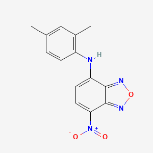 molecular formula C14H12N4O3 B3832703 N-(2,4-dimethylphenyl)-7-nitro-2,1,3-benzoxadiazol-4-amine 