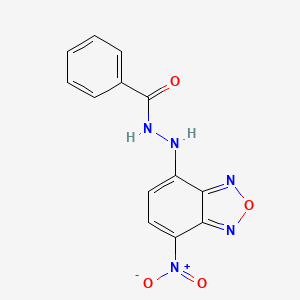 molecular formula C13H9N5O4 B3832710 N'-(7-nitro-2,1,3-benzoxadiazol-4-yl)benzohydrazide 