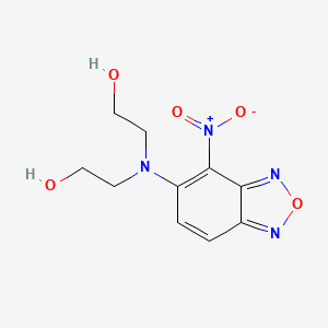 molecular formula C10H12N4O5 B3832716 2,2'-[(4-nitro-2,1,3-benzoxadiazol-5-yl)imino]diethanol 
