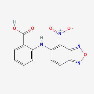 molecular formula C13H8N4O5 B3832719 2-[(4-nitro-2,1,3-benzoxadiazol-5-yl)amino]benzoic acid 