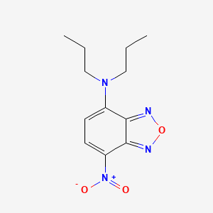 molecular formula C12H16N4O3 B3832732 7-nitro-N,N-dipropyl-2,1,3-benzoxadiazol-4-amine CAS No. 74400-48-9