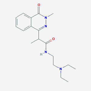 molecular formula C18H26N4O2 B3832765 N-[2-(diethylamino)ethyl]-2-(3-methyl-4-oxo-3,4-dihydro-1-phthalazinyl)propanamide CAS No. 298682-22-1