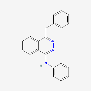 molecular formula C21H17N3 B3832768 4-benzyl-N-phenyl-1-phthalazinamine 