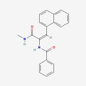 N-[1-[(methylamino)carbonyl]-2-(1-naphthyl)vinyl]benzamide