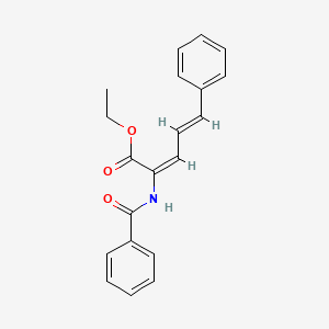 molecular formula C20H19NO3 B3832825 ethyl 2-(benzoylamino)-5-phenyl-2,4-pentadienoate 