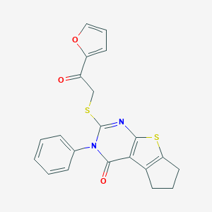 molecular formula C21H16N2O3S2 B383285 Cambridge id 7169832 