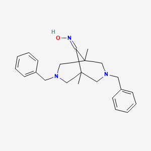3,7-dibenzyl-1,5-dimethyl-3,7-diazabicyclo[3.3.1]nonan-9-one oxime