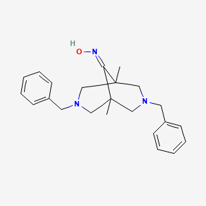 molecular formula C23H29N3O B3832851 3,7-dibenzyl-1,5-dimethyl-3,7-diazabicyclo[3.3.1]nonan-9-one oxime 