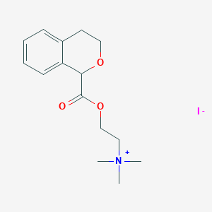 molecular formula C15H22INO3 B3832886 2-[(3,4-dihydro-1H-isochromen-1-ylcarbonyl)oxy]-N,N,N-trimethylethanaminium iodide 