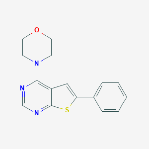 molecular formula C16H15N3OS B383289 4-(4-Morpholinyl)-6-phenylthieno[2,3-d]pyrimidine CAS No. 380462-41-9