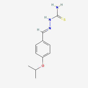 molecular formula C11H15N3OS B3832906 4-isopropoxybenzaldehyde thiosemicarbazone CAS No. 20718-93-8