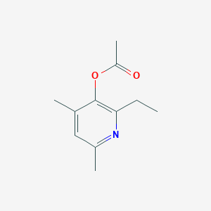 molecular formula C11H15NO2 B3832920 2-ethyl-4,6-dimethyl-3-pyridinyl acetate 